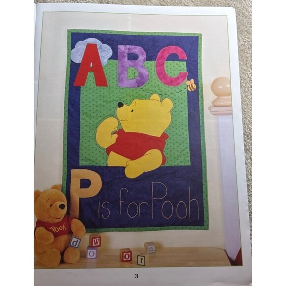 Disney Home Peek-A-Boo Pooh Patchwork Craft Book Sewing Patterns Winnie the Pooh - Picture 5 of 7
